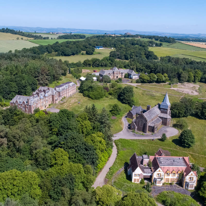 Bangour Village Estate aerial shot